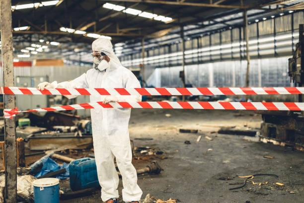 Professional Biohazard technician working in Cedar Hill, TX